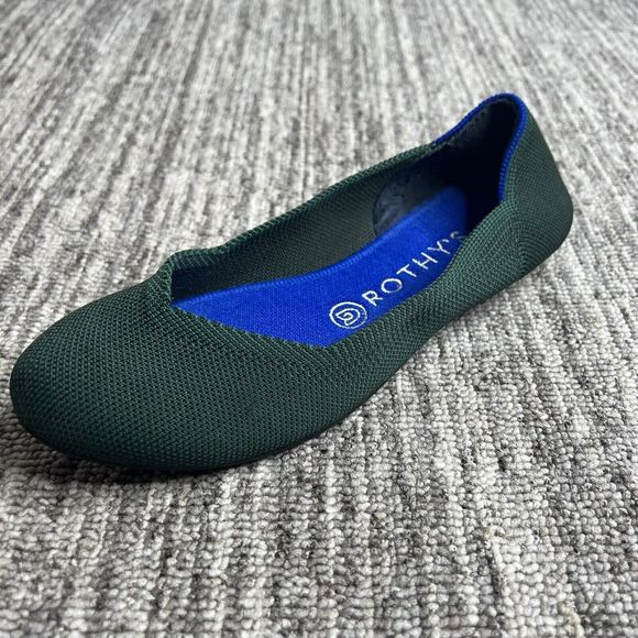 Rothy’s The Flat Women 7.5 Esmerald Green Retired - Picture 10 of 13